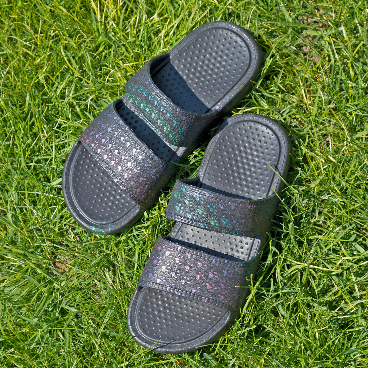 Two Strap Paw Slide Sandals - Fabs things