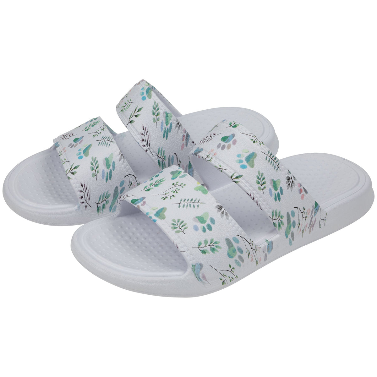 Two Strap Paw Slide Sandals - Fabs things