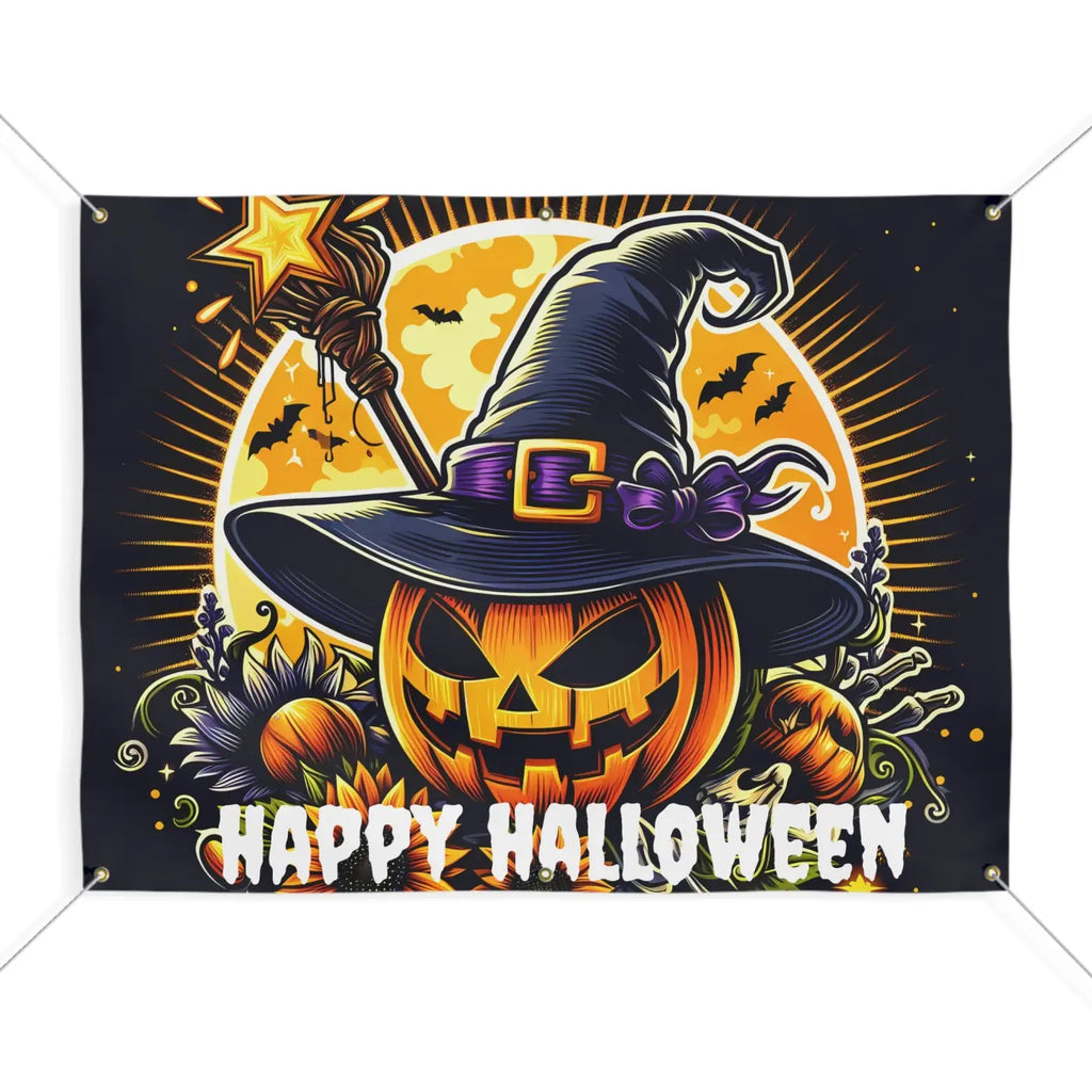 DipaliZ Spooky Matte Vinyl Banner - Halloween Decor