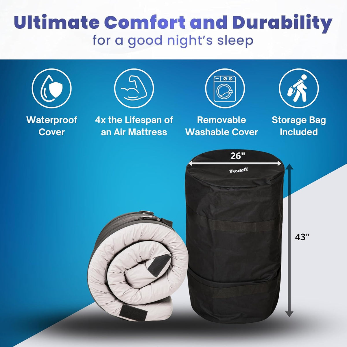 Matrix Air-Cell Memory Foam Camping Mattress - Fabs things