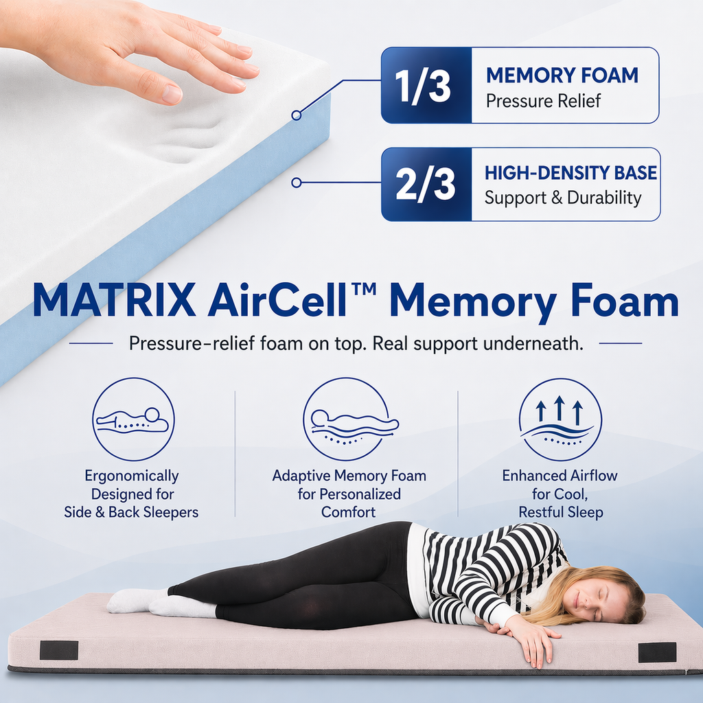 Matrix Air-Cell Memory Foam Camping Mattress - Fabs things