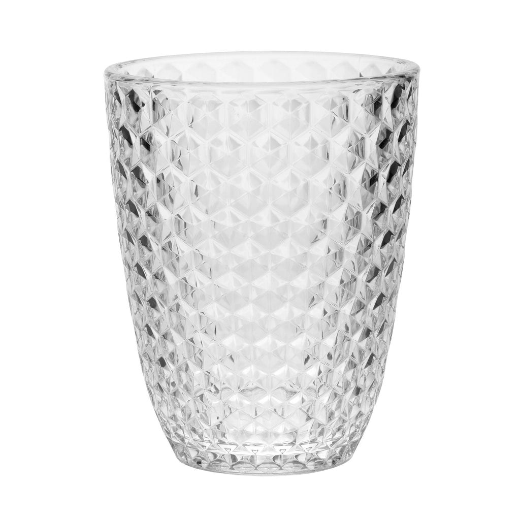 Leading Ware Diamond Cut Acrylic Glasses Drinking (Set of 4) - Fabs things
