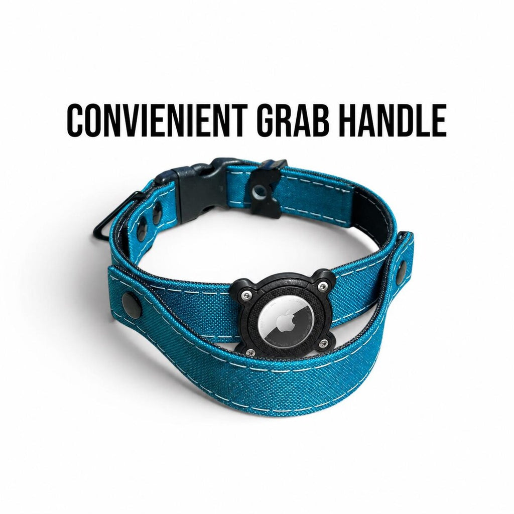 Rugged Waterproof AirTag Dog Collar with Holder - Fabs things