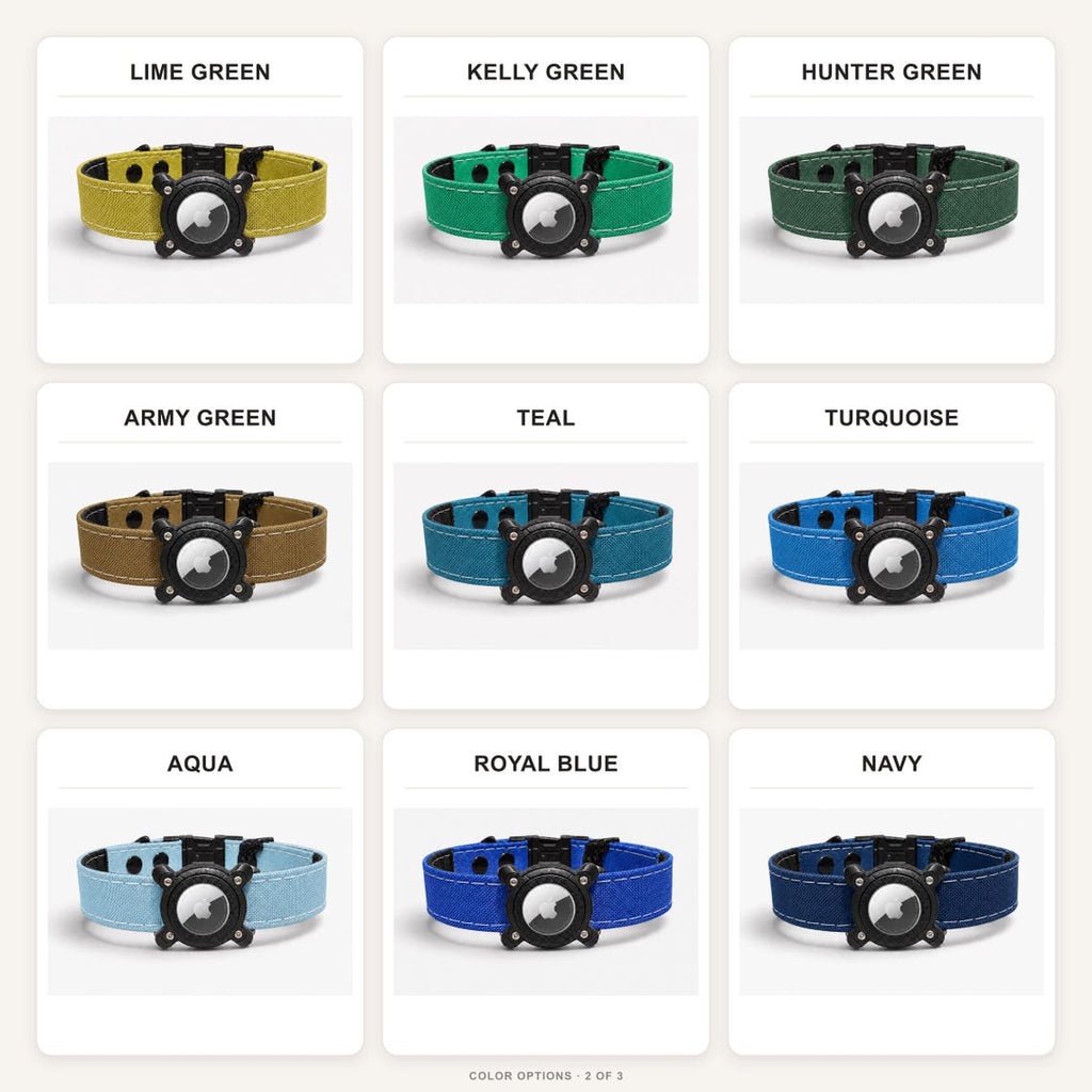 Rugged Waterproof AirTag Dog Collar with Holder - Fabs things