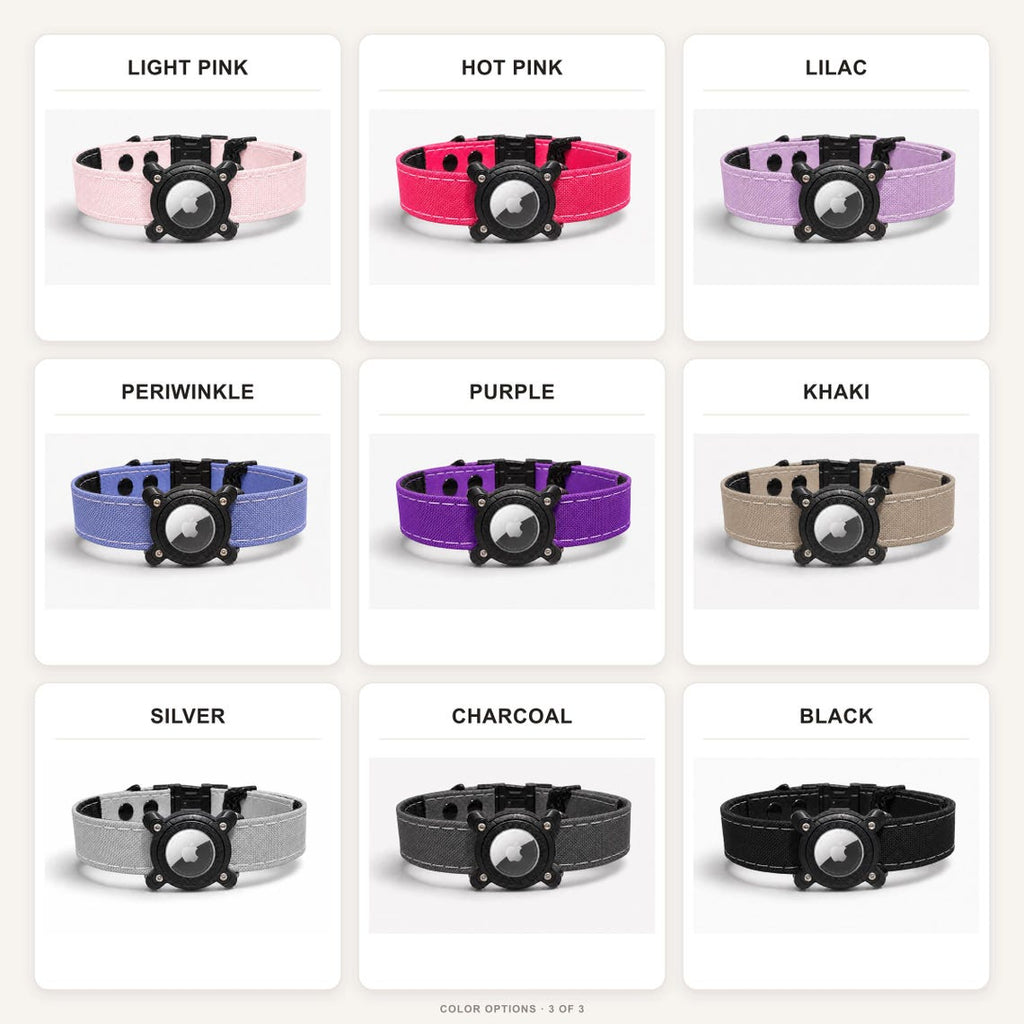 Rugged Waterproof AirTag Dog Collar with Holder - Fabs things