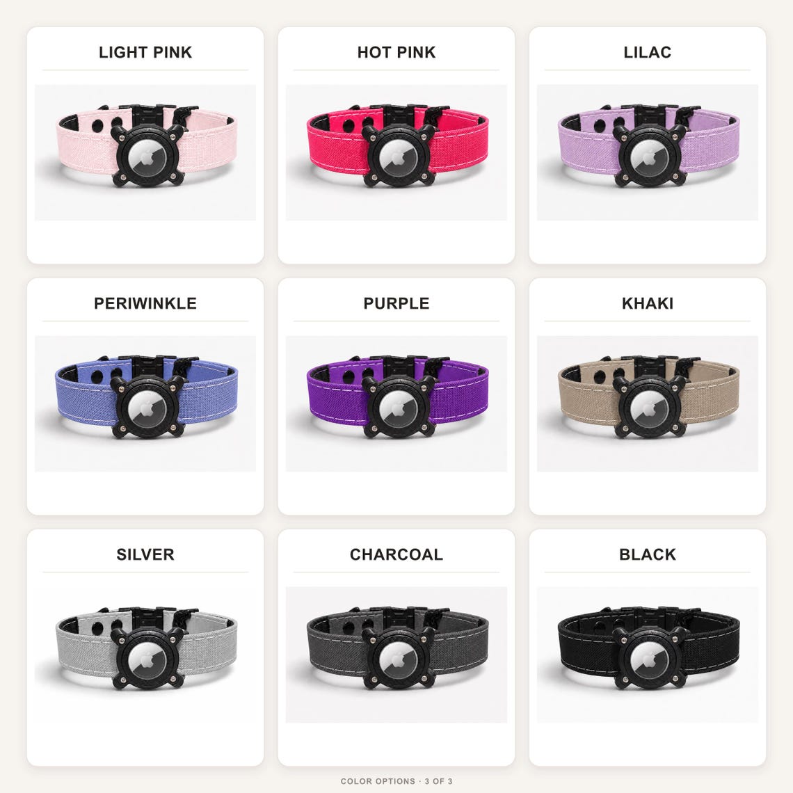Rugged Waterproof AirTag Dog Collar with Holder - Fabs things