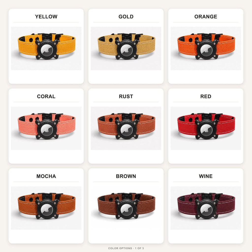 Rugged Waterproof AirTag Dog Collar with Holder - Fabs things