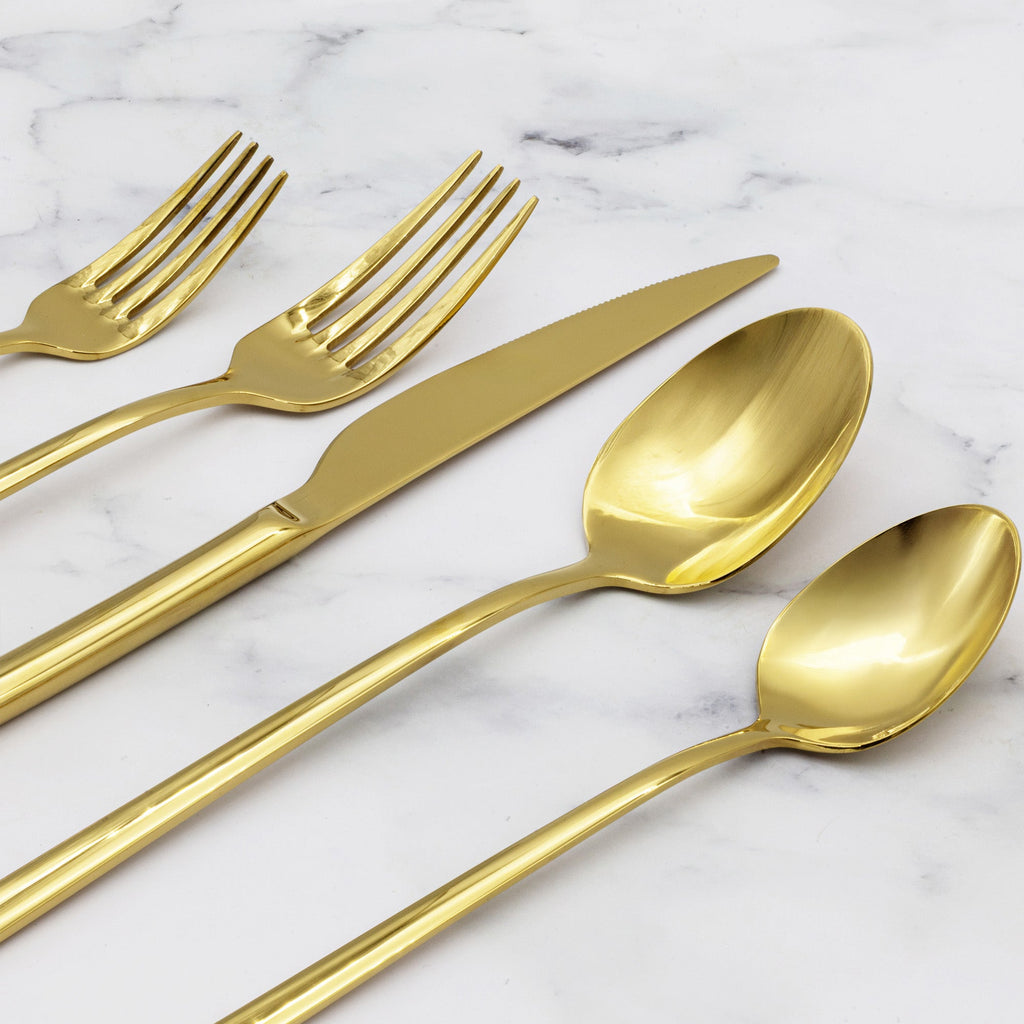 Emilia Mirror 20-Piece Flatware Set - Fabs things