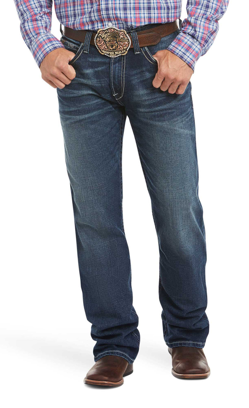 Ariat Men's M4 Low Rise Stretch Adkins Boot Cut Jean - Fabs things