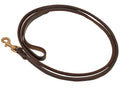 Jeffers Rolled Leather Dog Leash with Hand Strap Handle, 6 ft Long - Fabs things