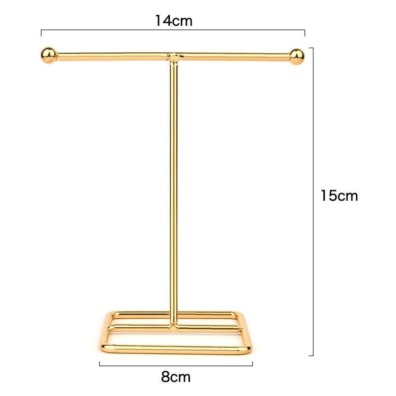 Jewelry Display Holder Metal Earring Storage Rack Jewelry Organizer Holder Earring Necklace Pendants Organizer Display Stand Jewelry Stand Display Necklace Holder Plated Metal Tabletop Jewelry Organizer - Fabs things