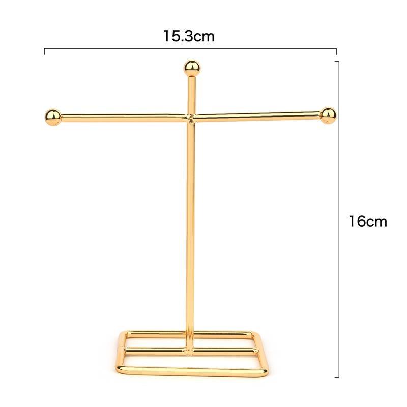 Jewelry Display Holder Metal Earring Storage Rack Jewelry Organizer Holder Earring Necklace Pendants Organizer Display Stand Jewelry Stand Display Necklace Holder Plated Metal Tabletop Jewelry Organizer - Fabs things