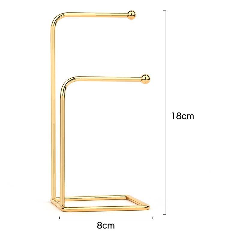 Jewelry Display Holder Metal Earring Storage Rack Jewelry Organizer Holder Earring Necklace Pendants Organizer Display Stand Jewelry Stand Display Necklace Holder Plated Metal Tabletop Jewelry Organizer - Fabs things