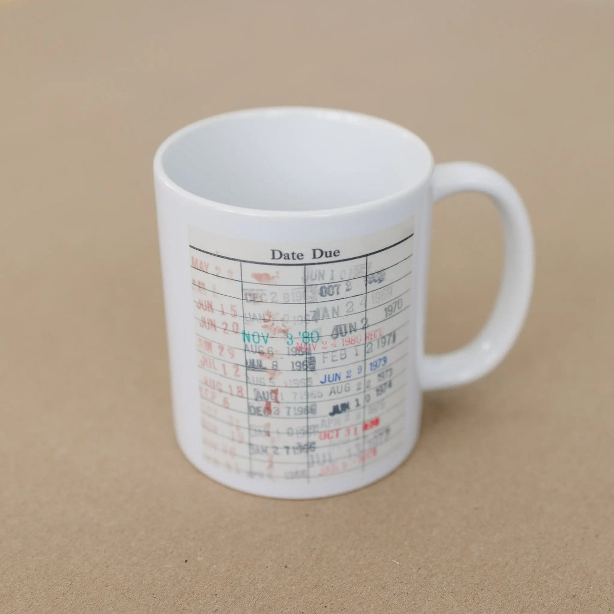 Library Card Coffee Mug - Book Club Gift - Coffee Tea Cup Gifts for Readers - Fabs things