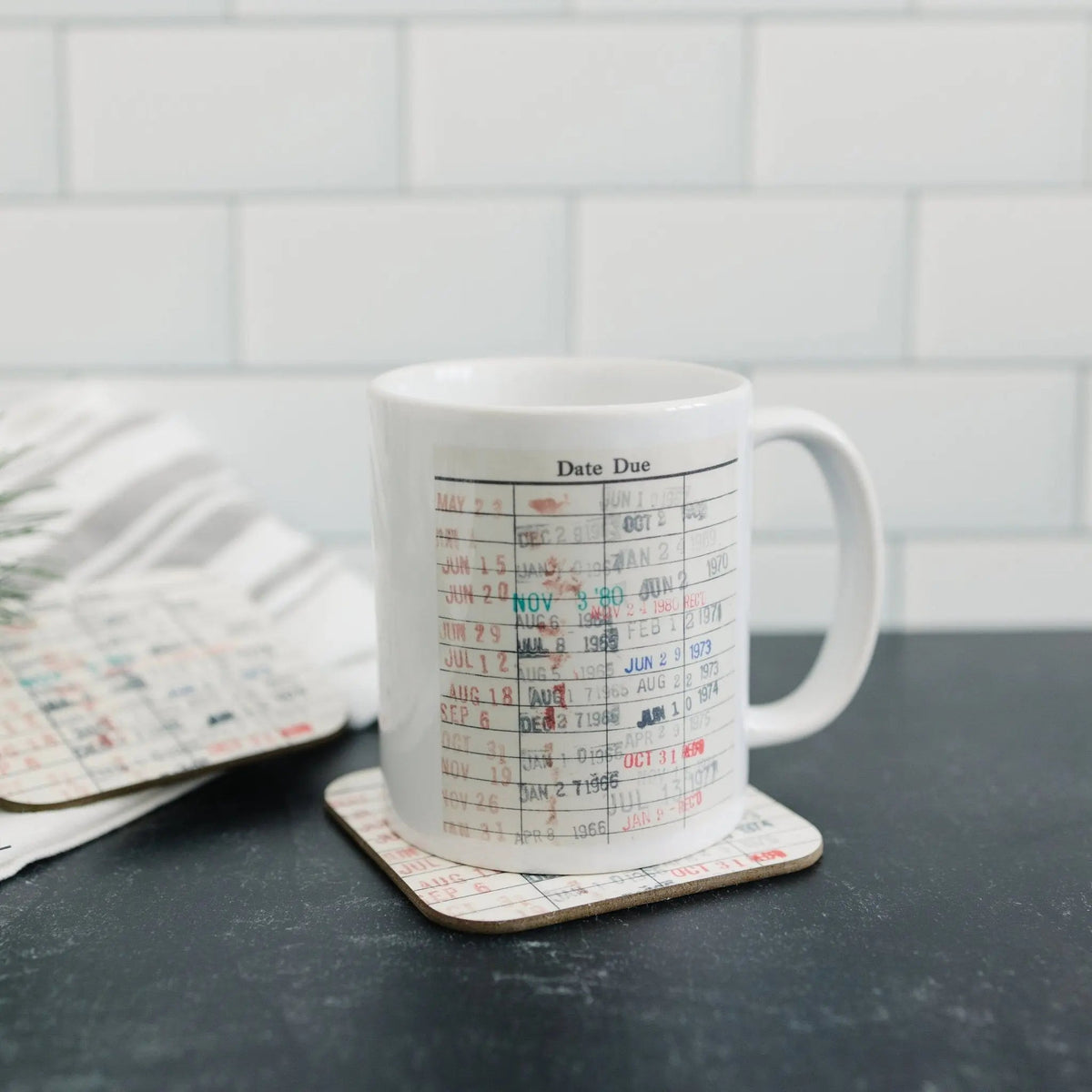 Library Card Coffee Mug - Book Club Gift - Coffee Tea Cup Gifts for Readers - Fabs things