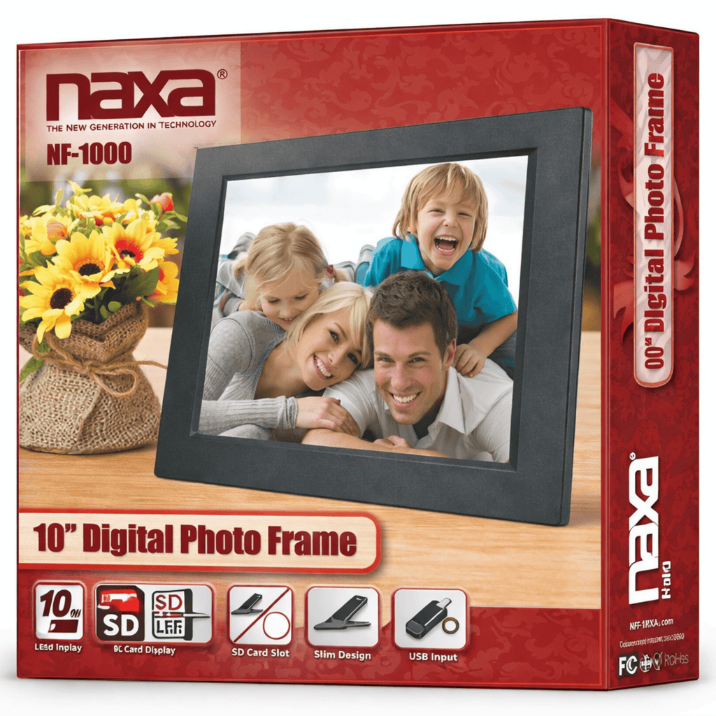 Naxa 10.1" Digital Photo Frame - Refurbished - Fabs things