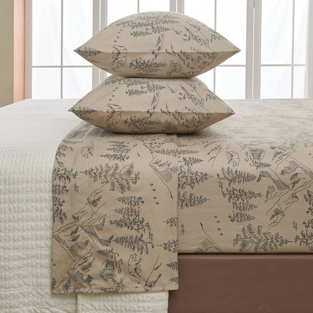 Lodge Printed Sheet Set - Mountain Ridge Collection