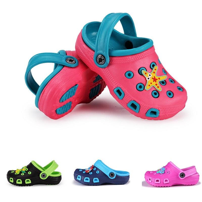 Kids Slippers Boy Shoe Cute Beach Shoes Child Boy Girl Antiskid Sandal Spring Summer Toddler Non-Slip Breathable Kids Clogs Garden High Elasticity Kids Sandals Indoor Outdoor Waterproof Beach Sandals Children Classic Slippers - Fabs things