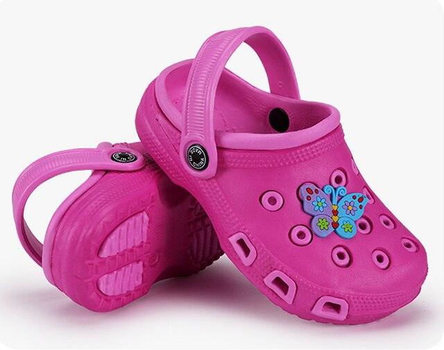 Kids Slippers Boy Shoe Cute Beach Shoes Child Boy Girl Antiskid Sandal Spring Summer Toddler Non-Slip Breathable Kids Clogs Garden High Elasticity Kids Sandals Indoor Outdoor Waterproof Beach Sandals Children Classic Slippers - Fabs things