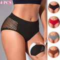 3/4pcs/pack Mid Waist Seamless Women Panties Underwear Solid Breathable Comfortable Female Underpants Soft Lingerie Lady Briefs - Fabs things