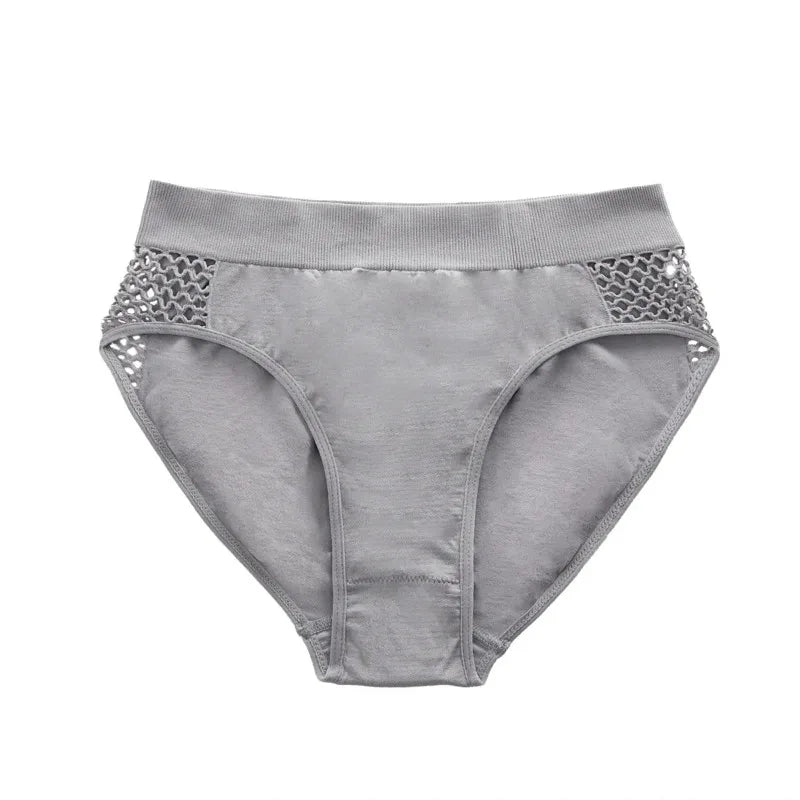 3/4pcs/pack Mid Waist Seamless Women Panties Underwear Solid Breathable Comfortable Female Underpants Soft Lingerie Lady Briefs - Fabs things