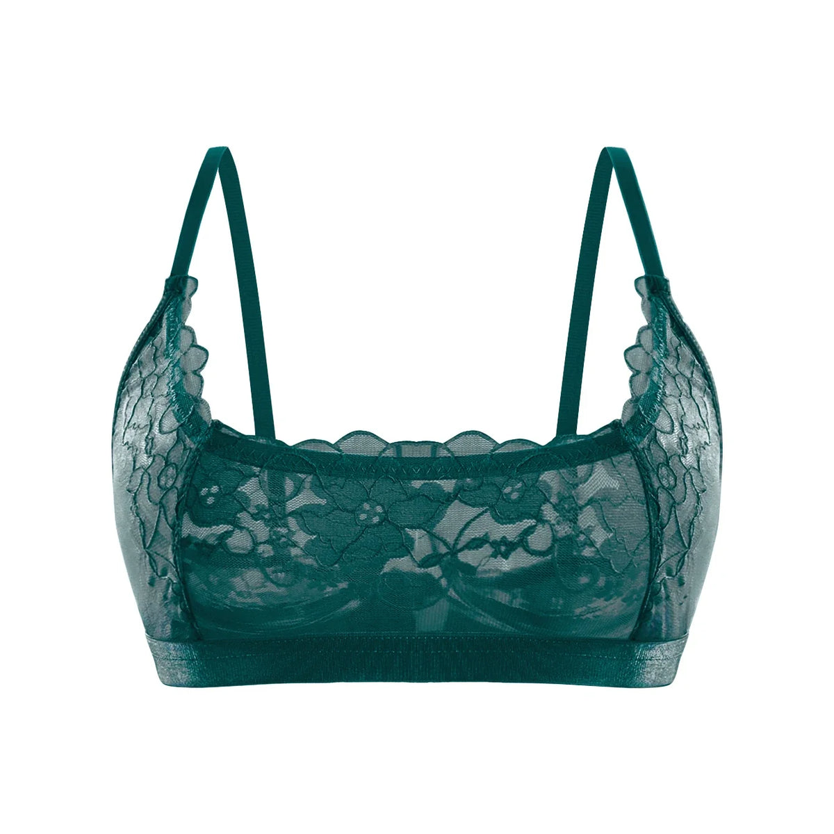 1pcs Fashion Style 2026 New Sheer Floral Lace Wire-Free No Pad Bra Underwear Unlined Brassiere Sexy Lingerie Elegant Women Bras - Fabs things