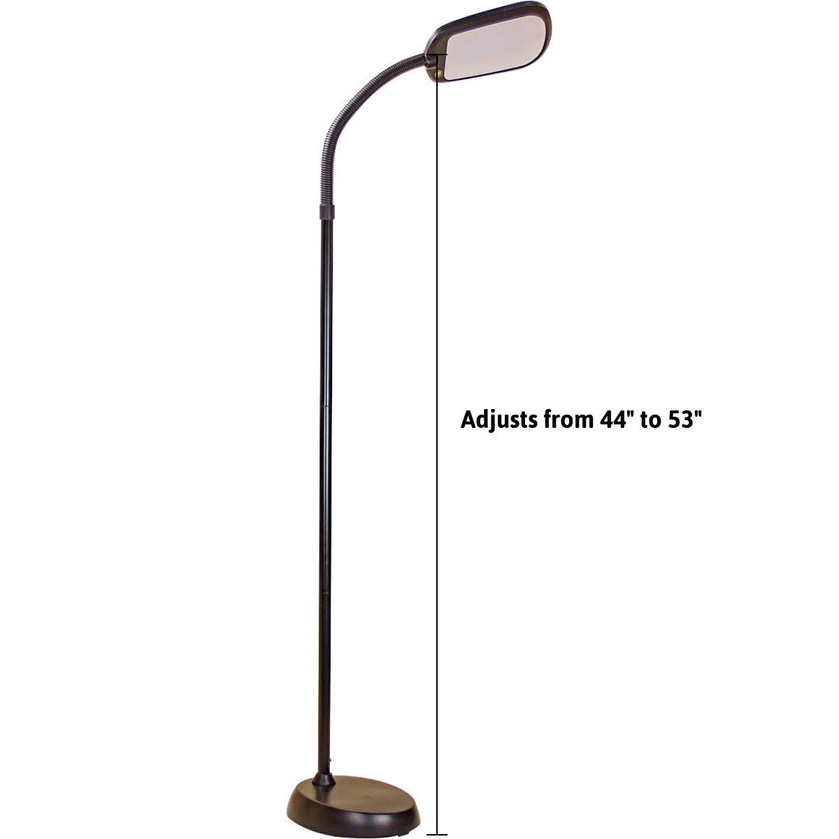 63"H Slim Design LED Bright Reader Natural Daylight Full Spectrum Floor Lamp Black - Fabs things