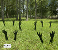 Zombie Hands Metal Yard Stakes | Halloween Lawn Decor Set - Fabs things