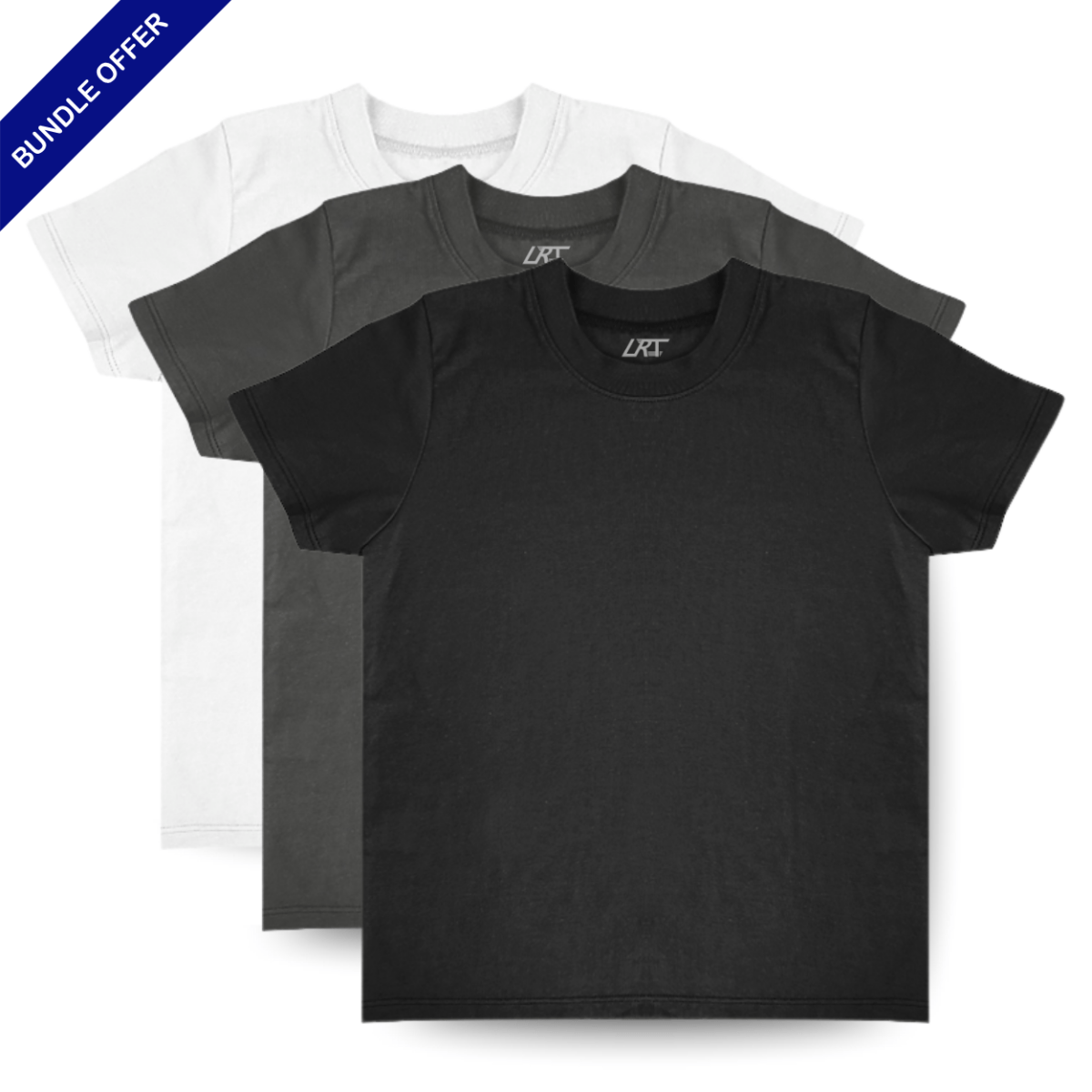 3-PACK RAD ORGANICS TEES - MONOCHROME - Fabs things