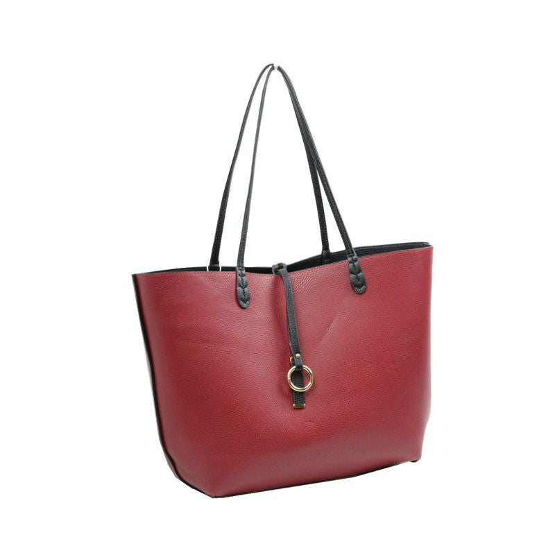 Women's Kendra Reversible Supersoft Vegan Leather Tote Handbag Crossbody Bag - Fabs things