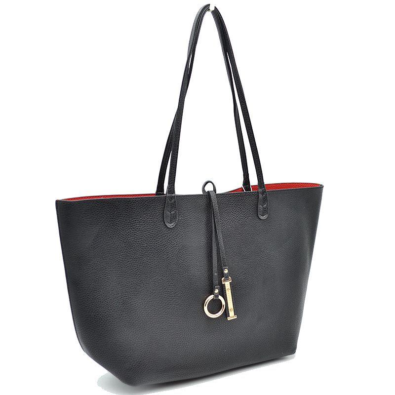 Women's Kendra Reversible Supersoft Vegan Leather Tote Handbag Crossbody Bag - Fabs things