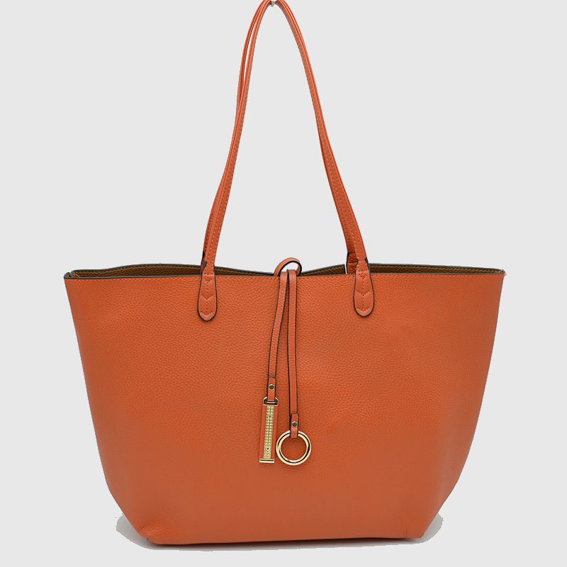 Women's Kendra Reversible Supersoft Vegan Leather Tote Handbag Crossbody Bag - Fabs things