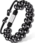High Power Magnetic Hematite Bracelet Double Row - Fabs things