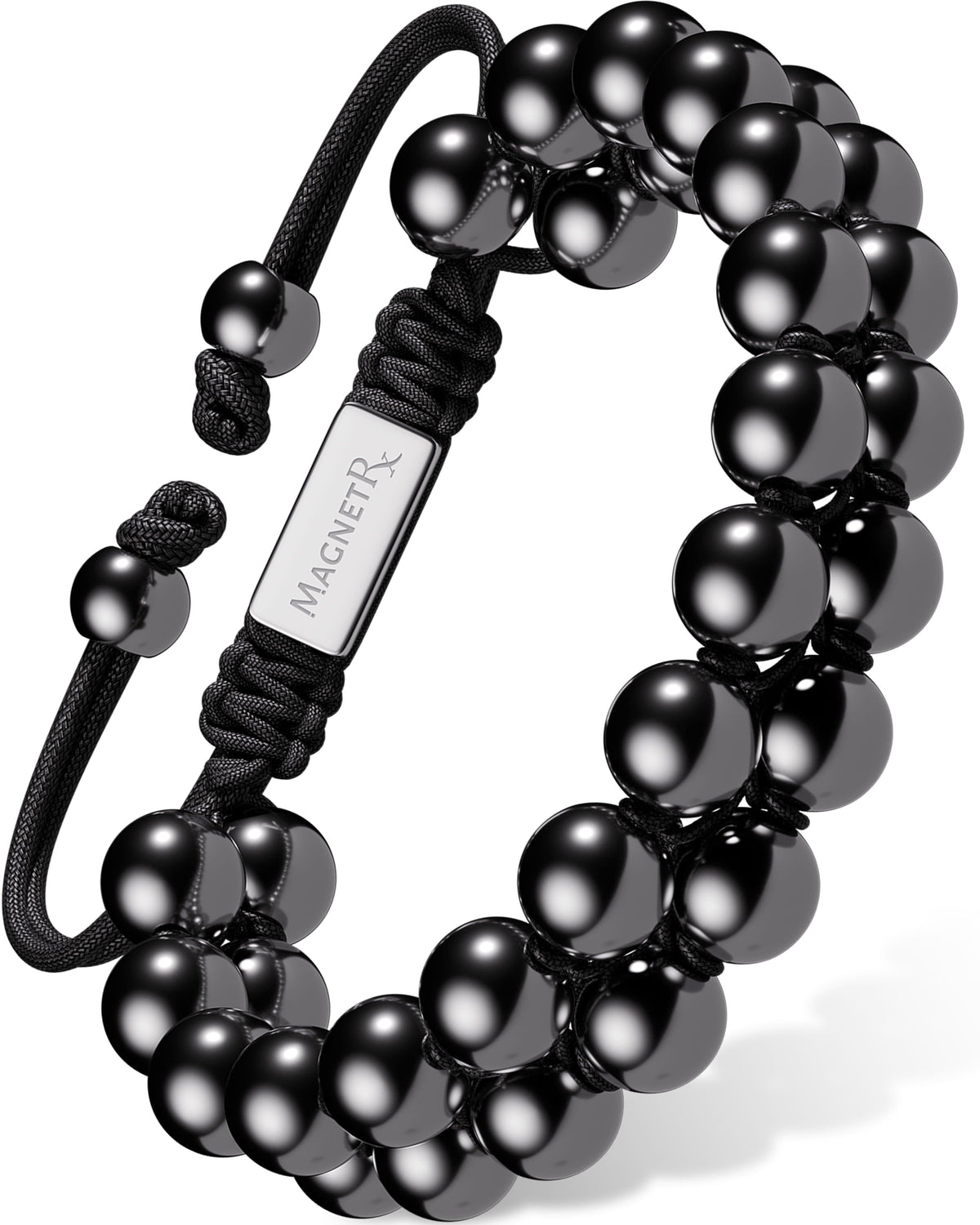 High Power Magnetic Hematite Bracelet Double Row - Fabs things
