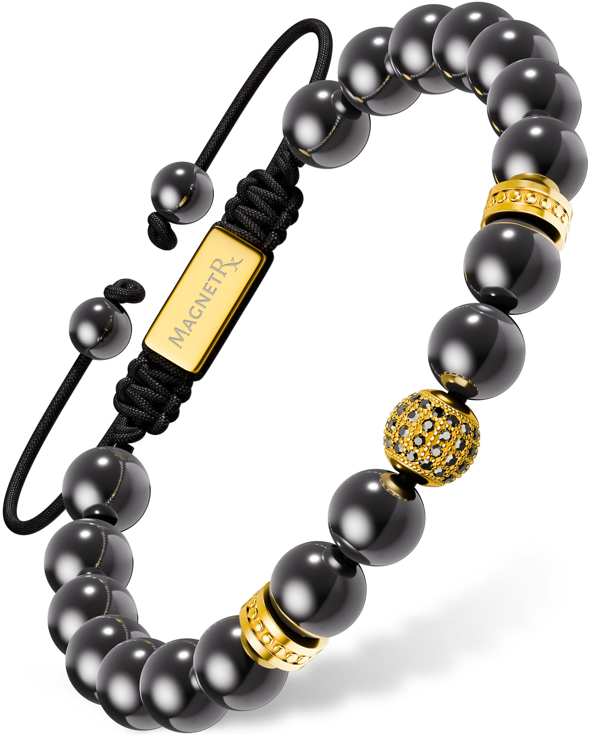 High Power Magnetic Hematite Bracelet Gold Zeus - Fabs things