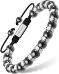 High Power Magnetic Hematite Bracelet Silver Titan - Fabs things