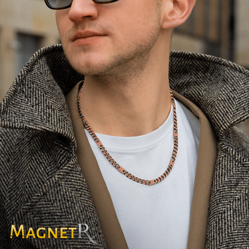 Copper Magnetic Therapy Necklace Curb Chain - Fabs things