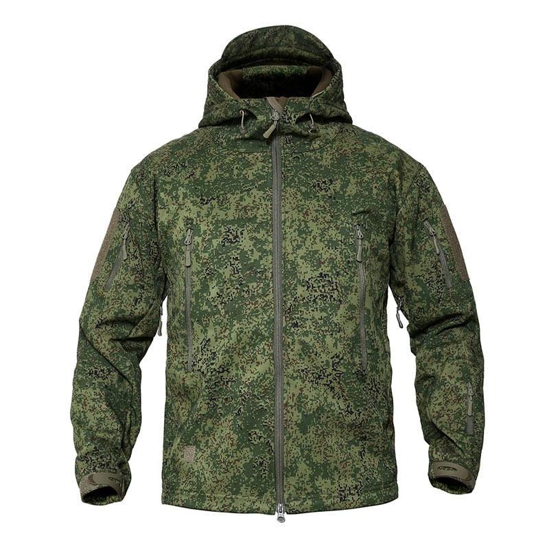 Men Green Autumn Camouflage Jacket Men's Lightweight Water-Resistant Jacket Tactical Clothing  Male Camouflage Windbreaker Breathable Outdoor Snow Jacket - Fabs things