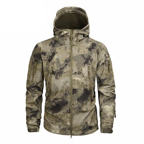Men Green Autumn Camouflage Jacket Men's Lightweight Water-Resistant Jacket Tactical Clothing  Male Camouflage Windbreaker Breathable Outdoor Snow Jacket - Fabs things