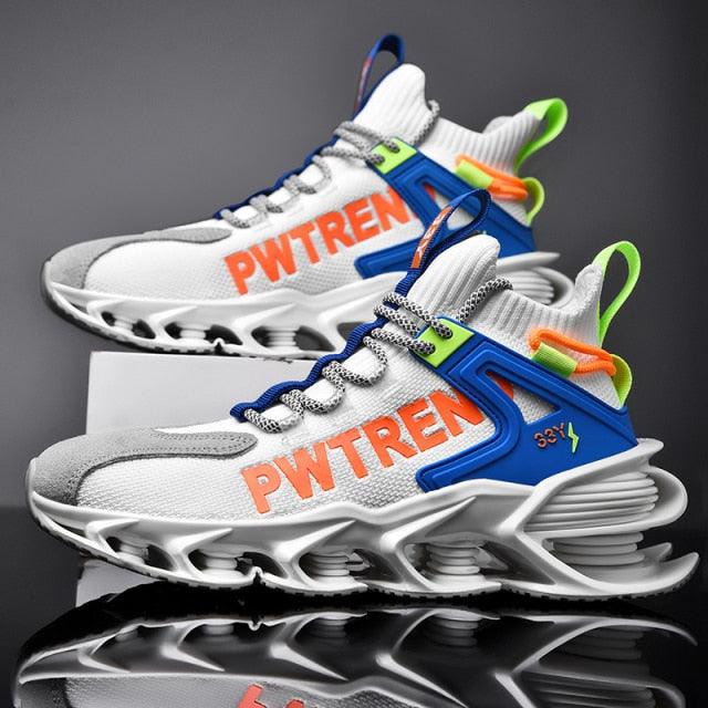 Men's Casual Sports Increase Fashion Reflective Blade Running Sneakers Luxury Walking Gym Shoes High Quality Breathable Mesh Sneakers For Jogging Walking Athletics Trainer Sports Sneakers - Fabs things