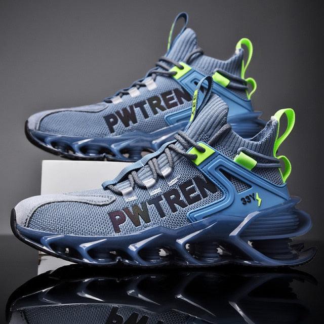 Men's Casual Sports Increase Fashion Reflective Blade Running Sneakers Luxury Walking Gym Shoes High Quality Breathable Mesh Sneakers For Jogging Walking Athletics Trainer Sports Sneakers - Fabs things