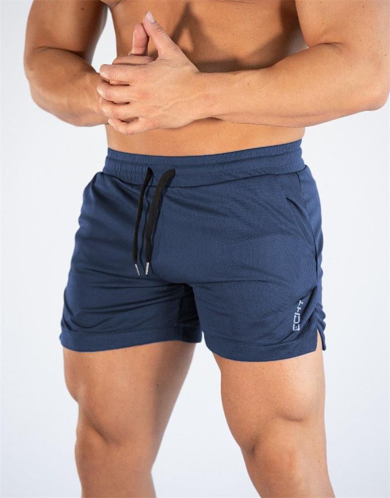 Men's Gym Training Shorts Men Sports Casual Clothing Fitness Workout Running Grid quick-drying compression Shorts Athletics Quick Dry Active Running Bodybuilding Shorts with Pockets - Fabs things