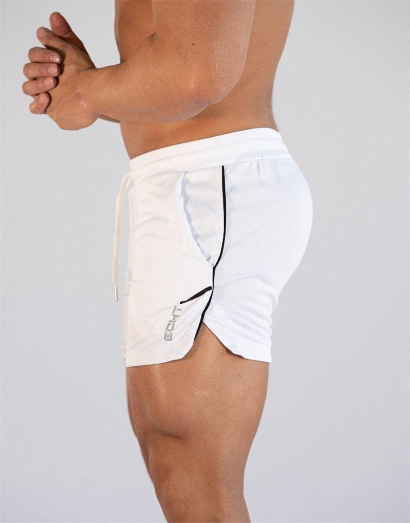 Men's Gym Training Shorts Men Sports Casual Clothing Fitness Workout Running Grid quick-drying compression Shorts Athletics Quick Dry Active Running Bodybuilding Shorts with Pockets - Fabs things