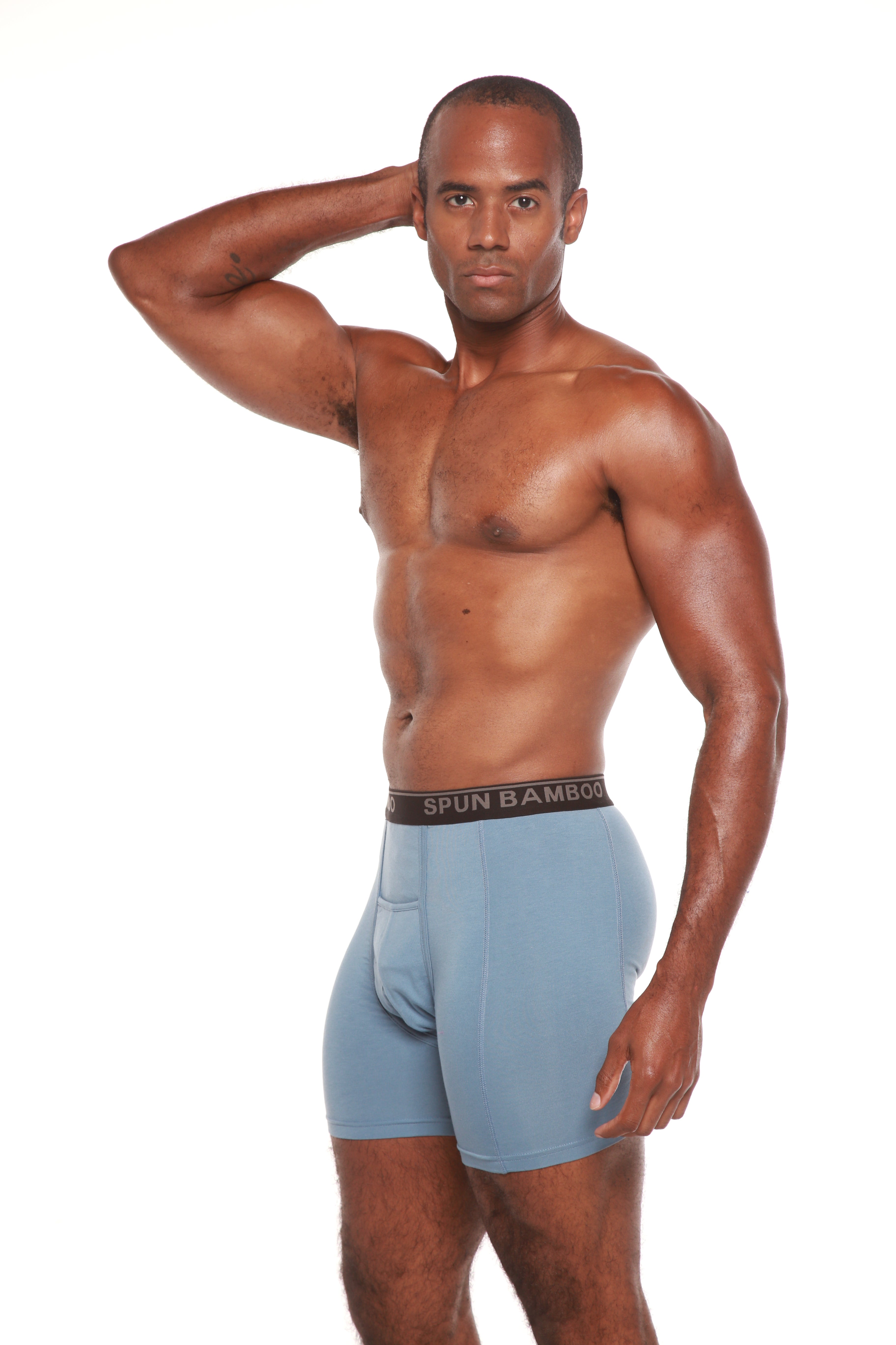 Men's Bamboo Boxer Briefs – Bamboo Viscose, Organic Cotton, Horizontal Fly