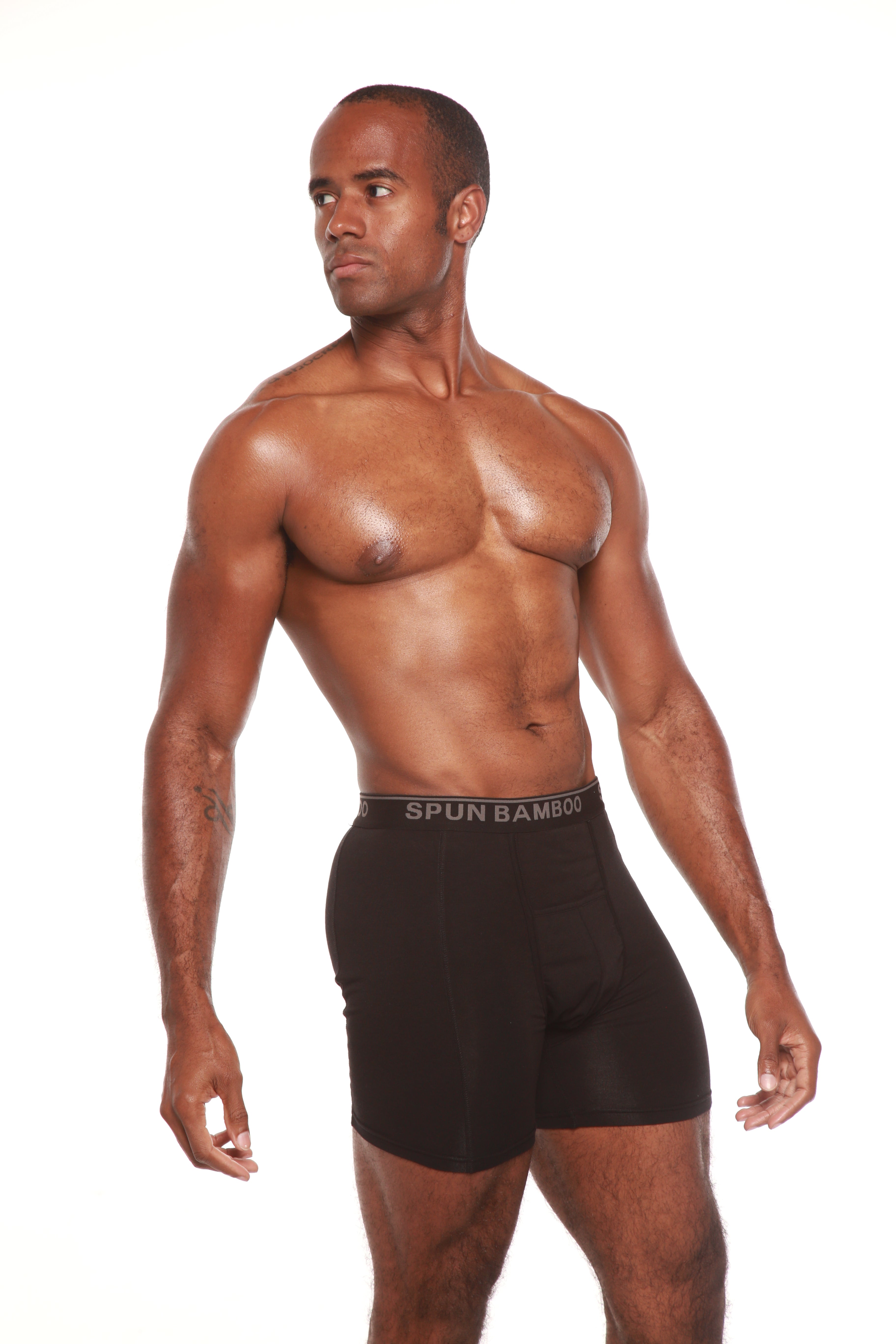 Men's Bamboo Boxer Briefs – Bamboo Viscose, Organic Cotton, Horizontal Fly
