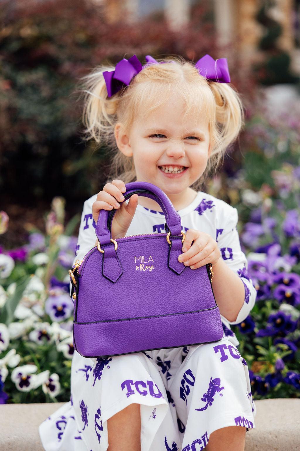 Purple Girl's Crossbody Purse - Fabs things