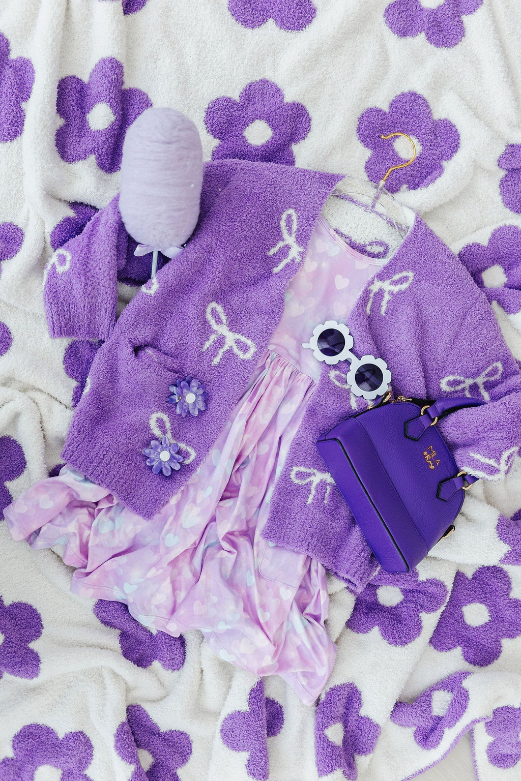 Purple Girl's Crossbody Purse - Fabs things