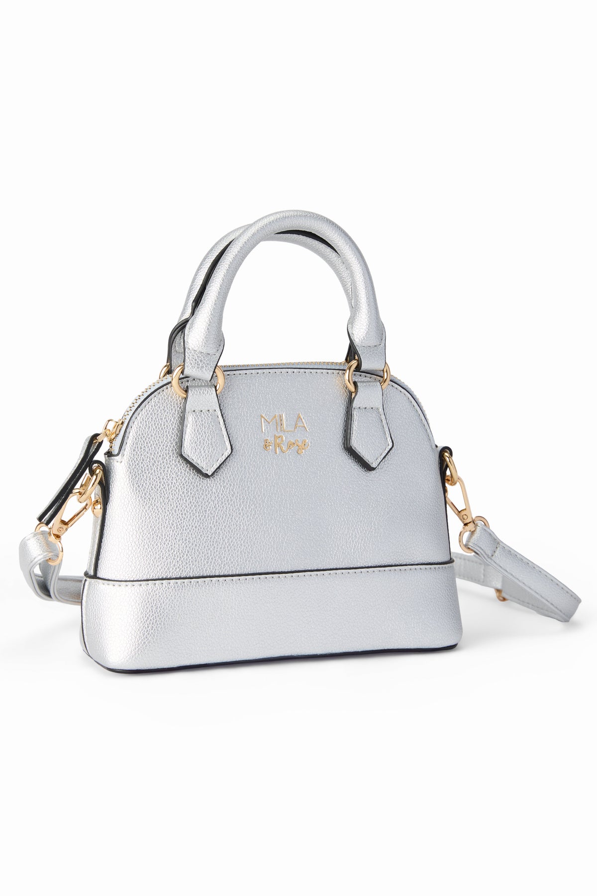 SALE Silver Metallic Girl's Crossbody Purse - Fabs things