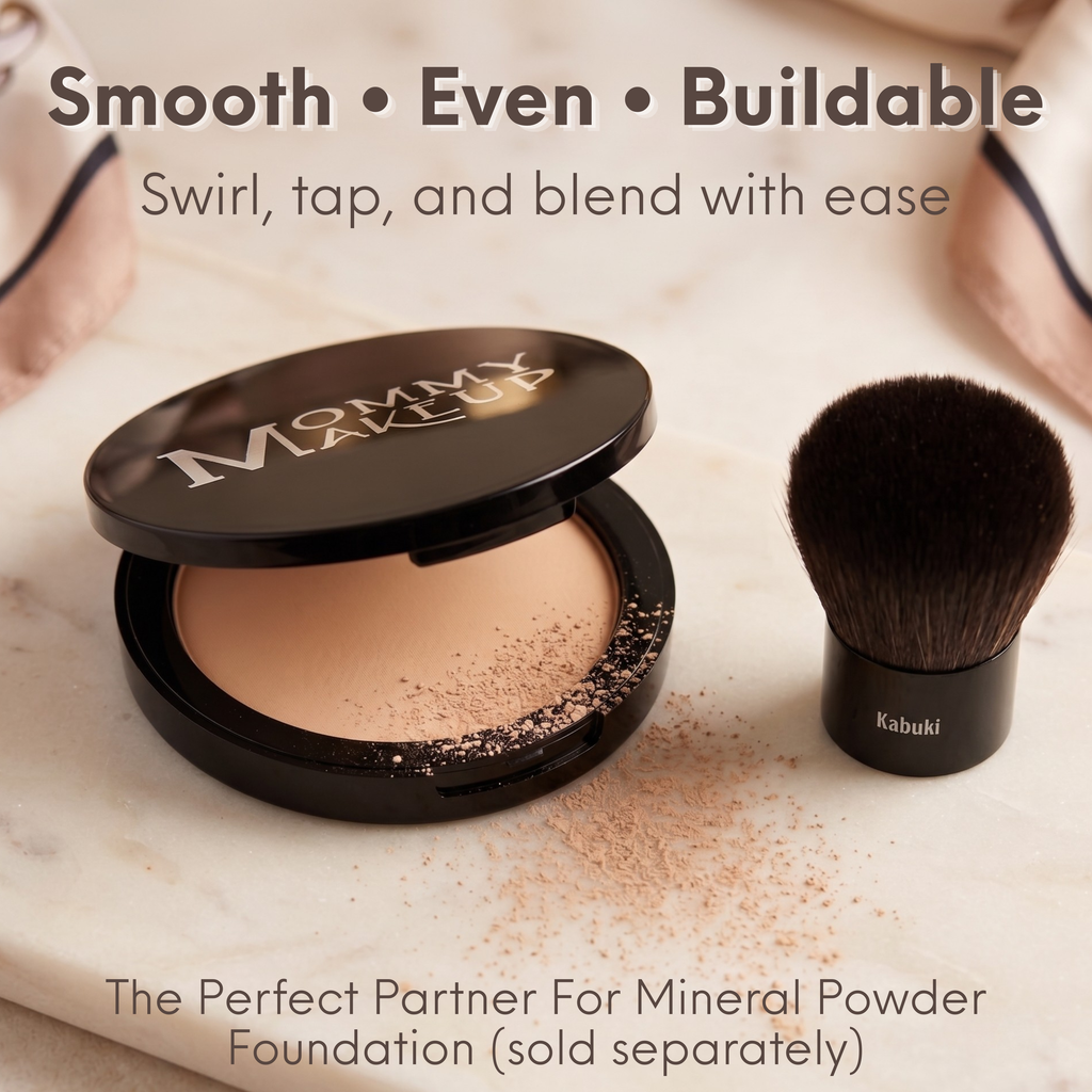 Kabuki Brush - Hand cut, Vegan, Cruelty-Free Mineral Makeup Brush - Fabs things