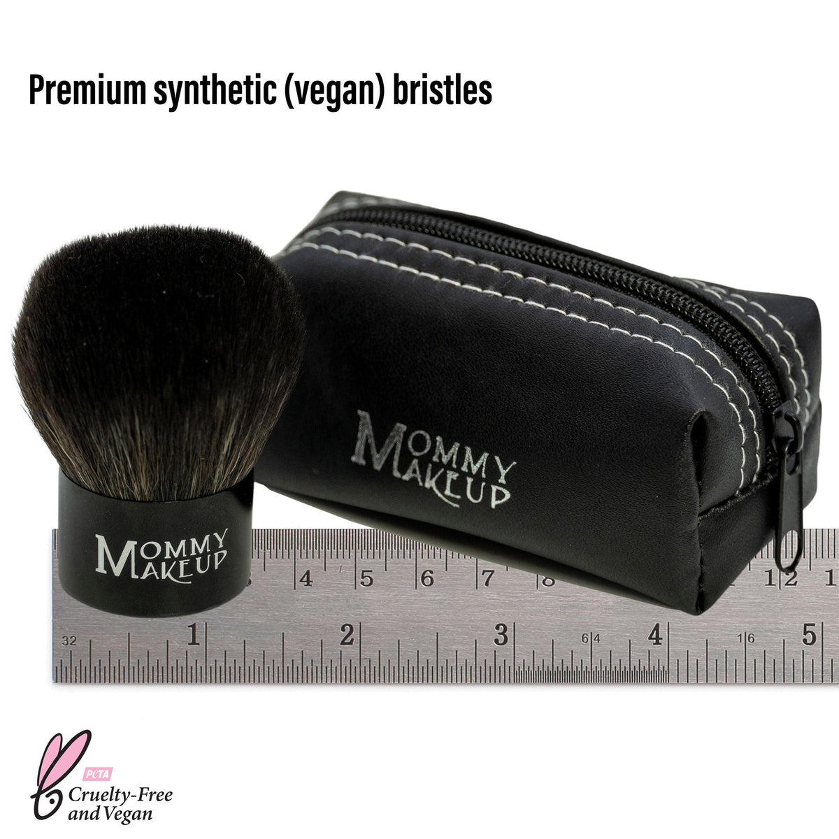 Kabuki Brush - Hand cut, Vegan, Cruelty-Free Mineral Makeup Brush - Fabs things